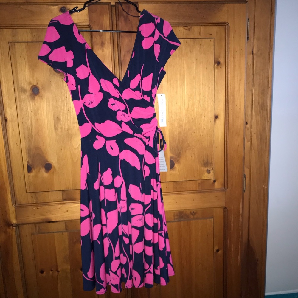 Maggie London Faux Wrap Dress